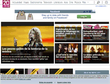 Tablet Screenshot of listas.20minutos.es