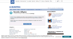 Desktop Screenshot of lablogoteca.20minutos.es